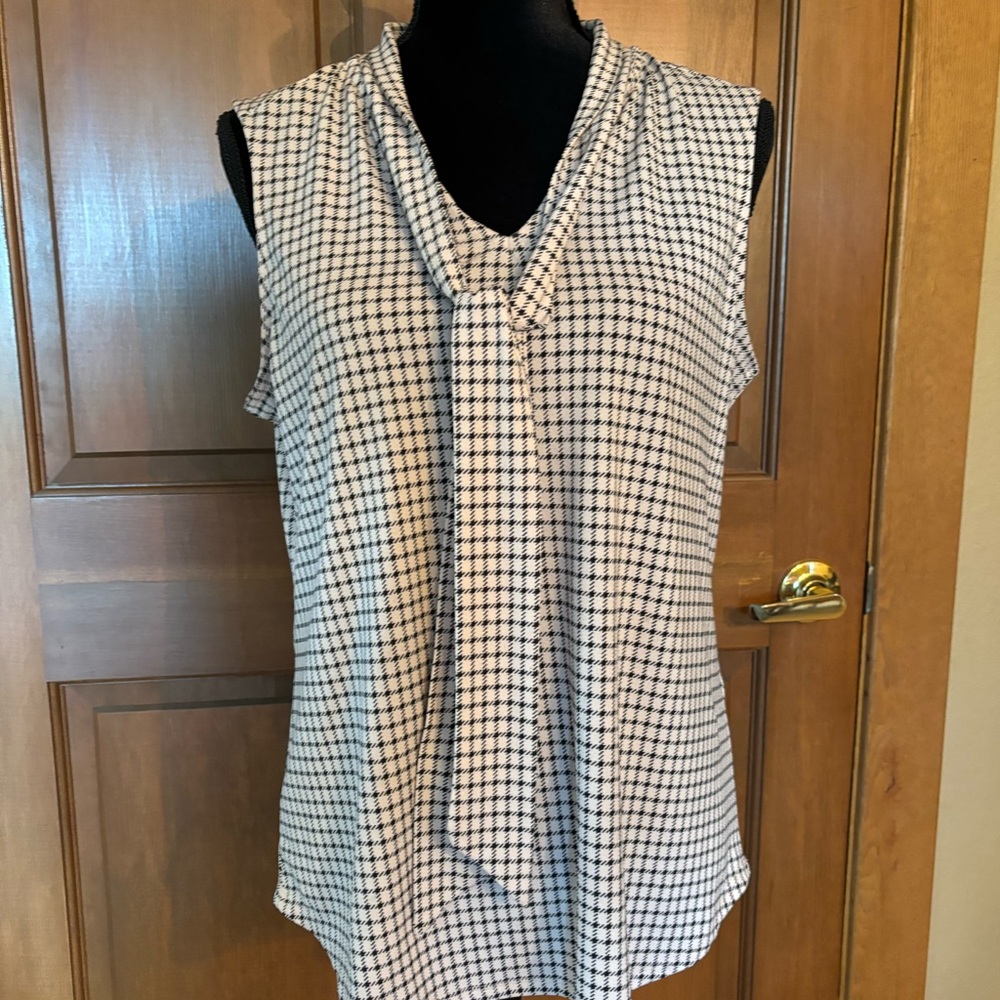 Adrianna Papell Top M Black/Cream